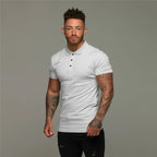 Tailored men’s muscle fit polo shirt - versatile casual wear
