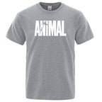 Men's casual t-shirt animal print design - short sleeve tee for everyday wear