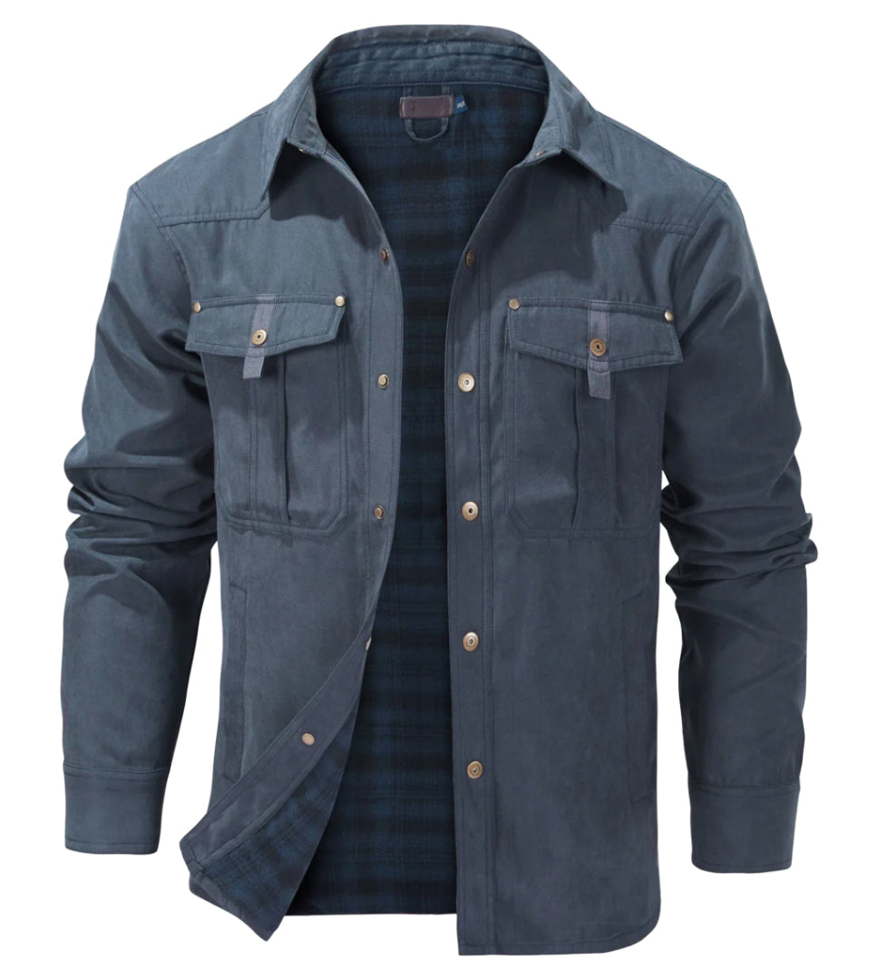 Men’s Flannel Shirt Jacket for Casual Layered Warmth