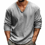 Men's long-sleeve casual top - versatile everyday wear