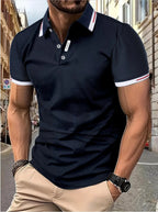 Men's short-sleeve polo shirt - versatile top for casual occasions