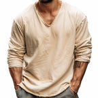Men's long-sleeve casual top - versatile everyday wear