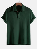 Men's polo shirt - classic short sleeve top in premium material