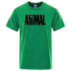 Men's casual t-shirt animal print design - short sleeve tee for everyday wear