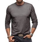 Long-sleeve cotton t-shirt - classic men’s casual top