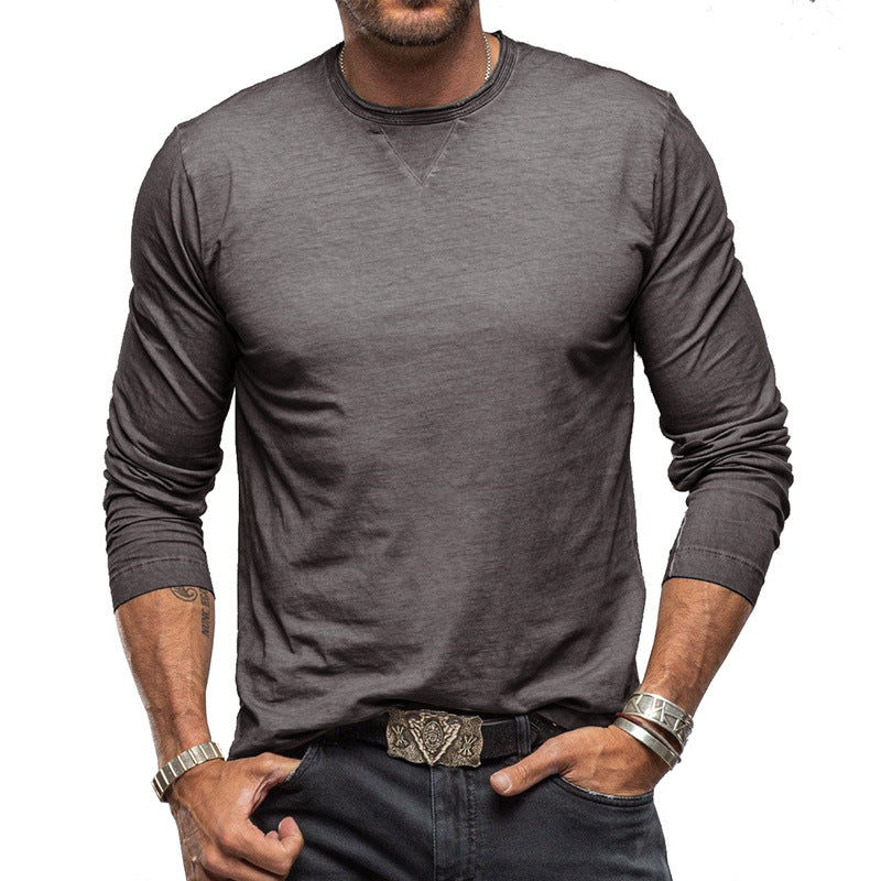 Long-sleeve cotton t-shirt - classic men’s casual top
