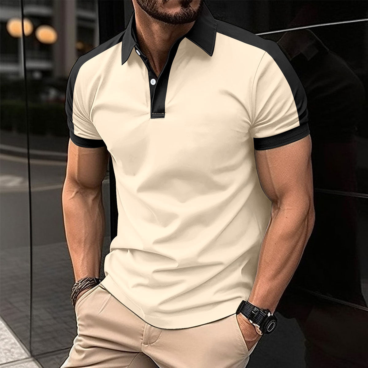 Men's polo shirt - sophisticated casual attire for modern style