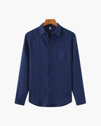 Linen button-up shirt - men's versatile long sleeve shirt