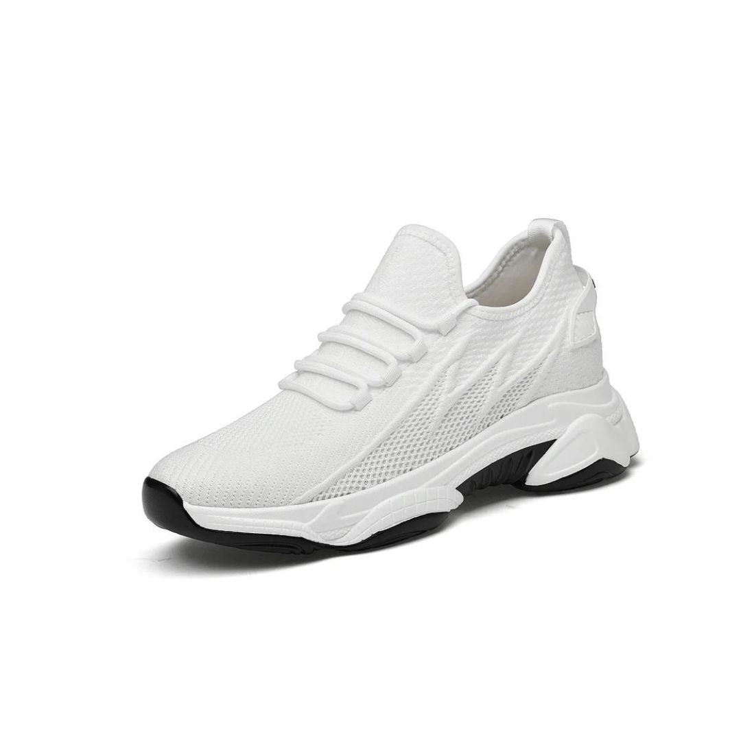 Men's running shoes breathable mesh trainers - lightweight footwear for everyday use