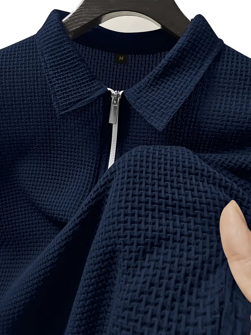 Polo shirt with zip detail - versatile men’s casual polo for various occasions