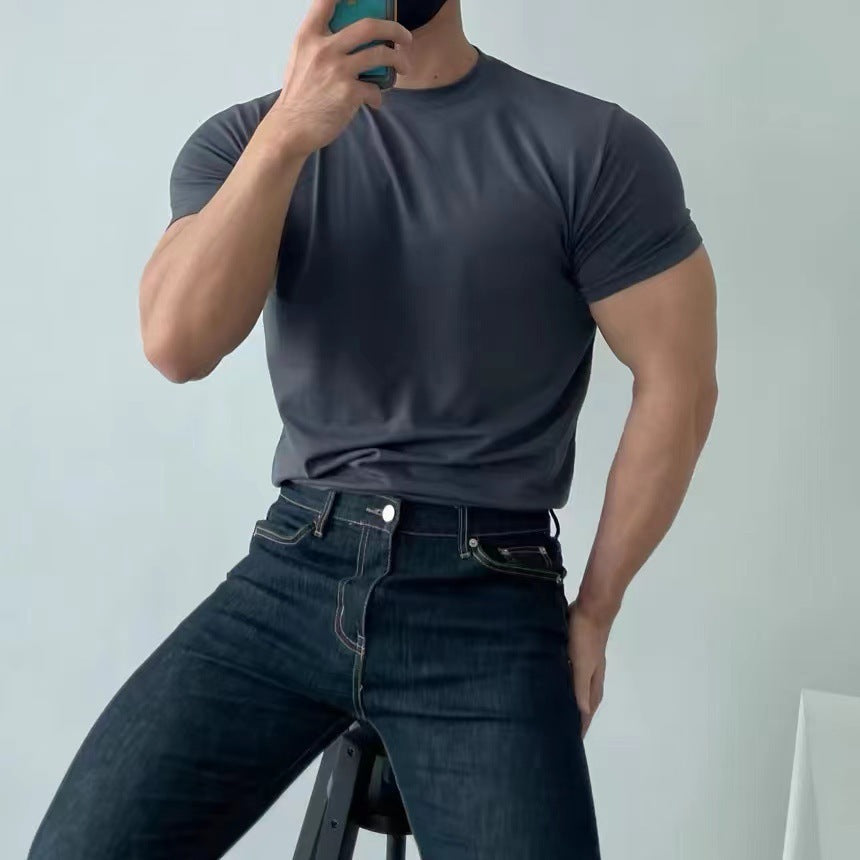 Fitted t-shirt - men's quick-dry tailored top