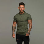 Tailored men's muscle fit polo shirt - refined polo top