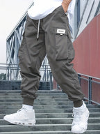 Men's cargo pants versatile casual joggers - durable fabric, everyday wear