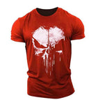 Men's skull design graphic t-shirt - trendy tee for everyday casual wear