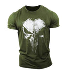 Men's skull design graphic t-shirt - trendy tee for everyday casual wear