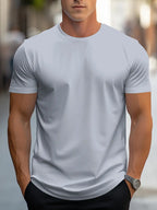 Men's everyday wear soft fabric casual t-shirt - stylish short sleeve top for men