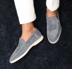Men's moccasins refined suede casual footwear - ideal for everyday wear, smart-casual style