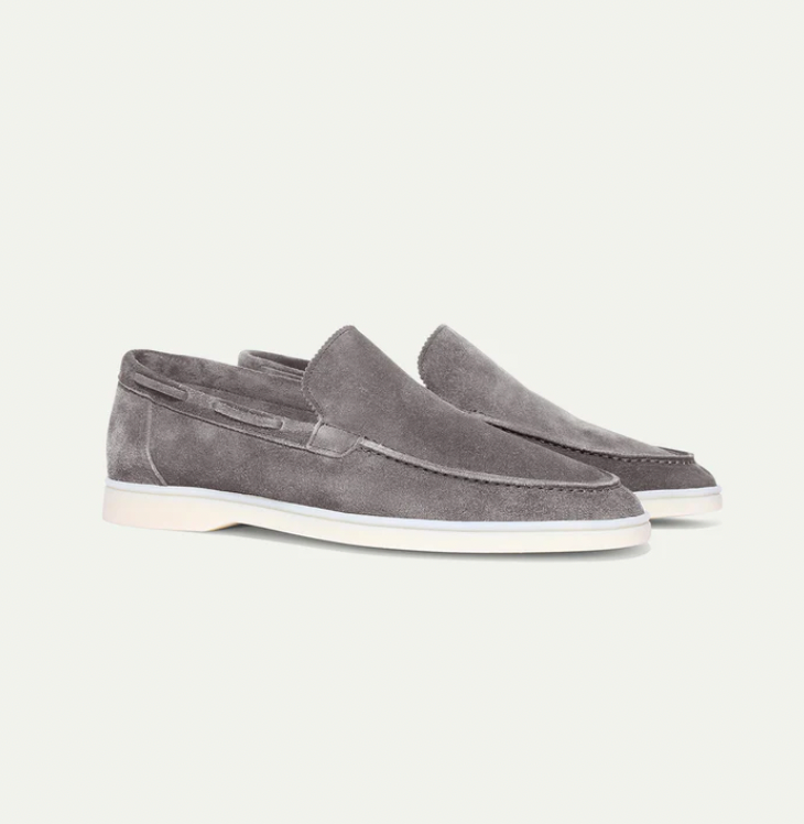 Men's moccasins refined suede casual footwear - ideal for everyday wear, smart-casual style