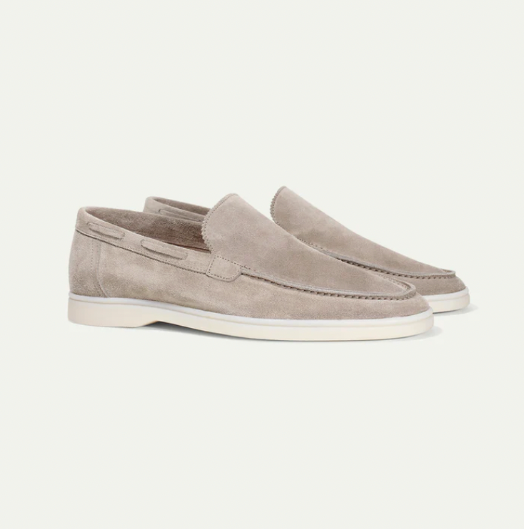 Men's moccasins refined suede casual footwear - ideal for everyday wear, smart-casual style
