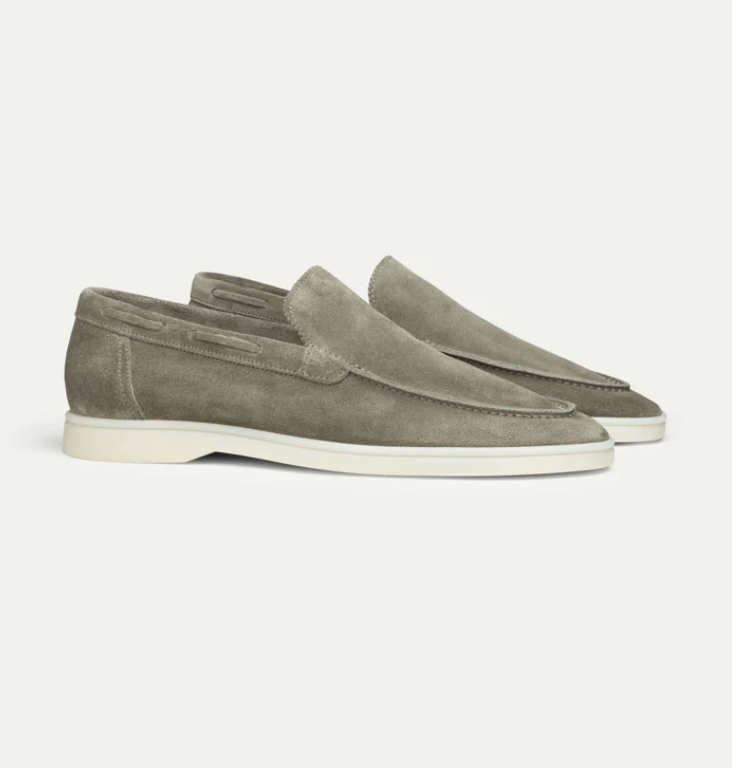 Men's moccasins refined suede casual footwear - ideal for everyday wear, smart-casual style