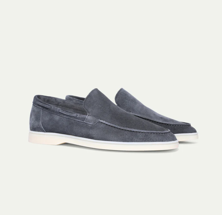 Men's moccasins refined suede casual footwear - ideal for everyday wear, smart-casual style
