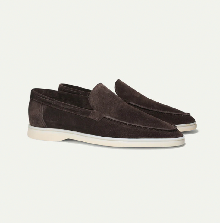 Men's moccasins refined suede casual footwear - ideal for everyday wear, smart-casual style