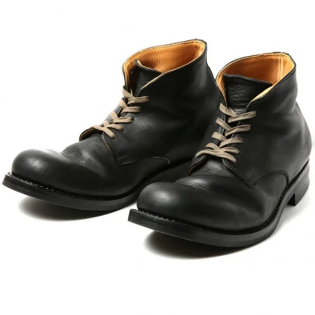 Men's ankle boots premium leather - durable casual and office footwear