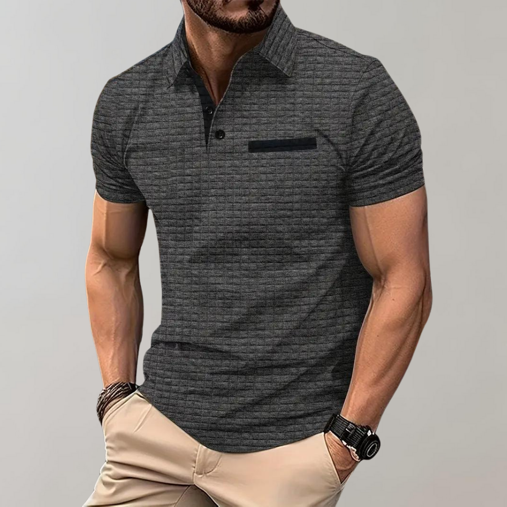 Refined polo shirt - contemporary men's casual top