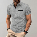 Refined polo shirt - contemporary men's casual top