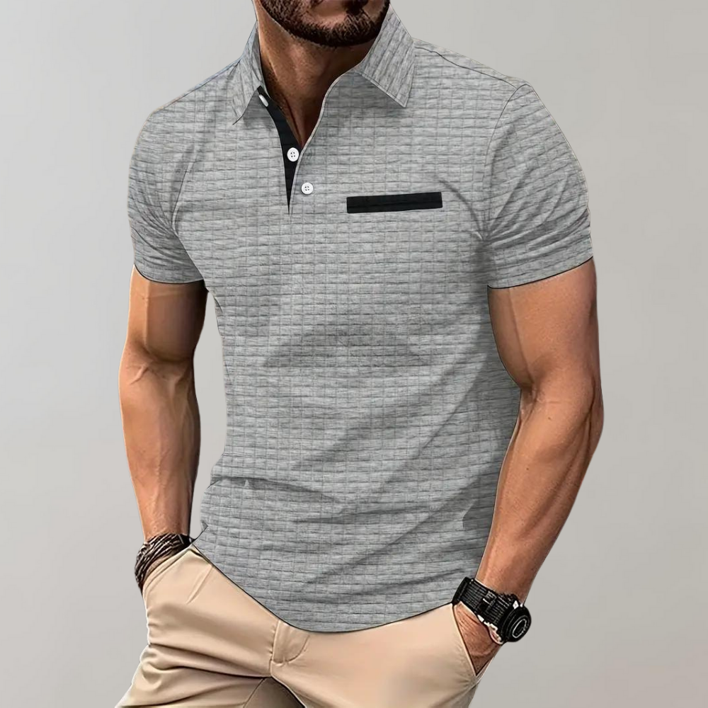 Refined polo shirt - contemporary men's casual top