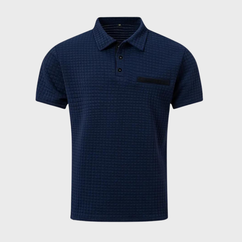 Men's short-sleeve polo shirt with pocket - versatile and stylish
