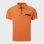 Men's short-sleeve polo shirt with pocket - versatile and stylish