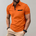 Refined polo shirt - contemporary men's casual top