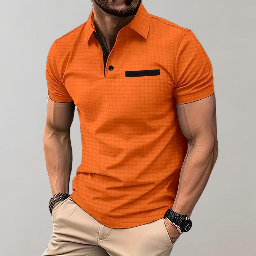Refined polo shirt - contemporary men's casual top