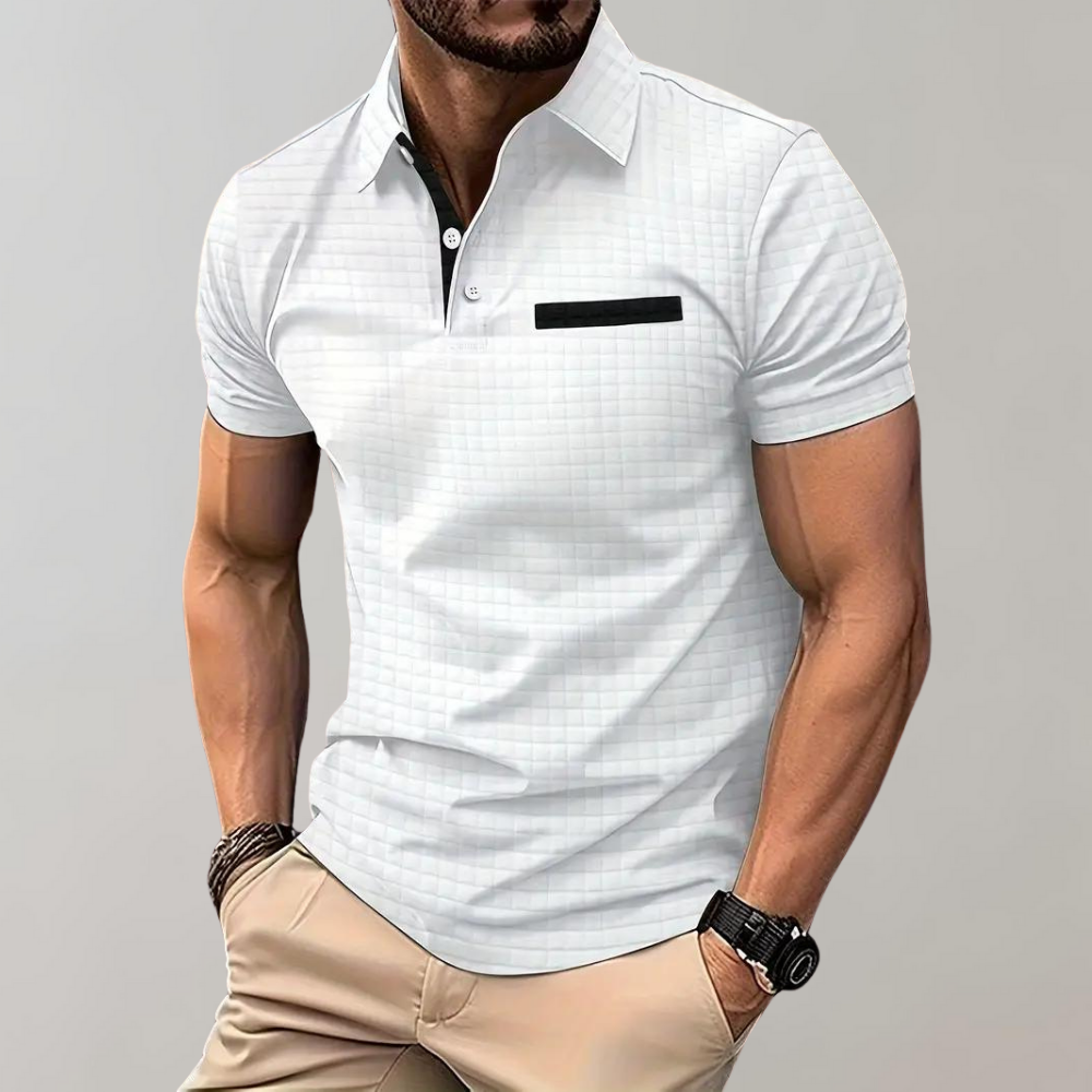 Refined polo shirt - contemporary men's casual top