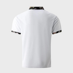 Men's floral collar polo shirt casual attire - smart short sleeves, stylish design for everyday wear