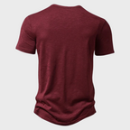 Casual short-sleeve henley t-shirt - stylish men's necessary for the wardrobe