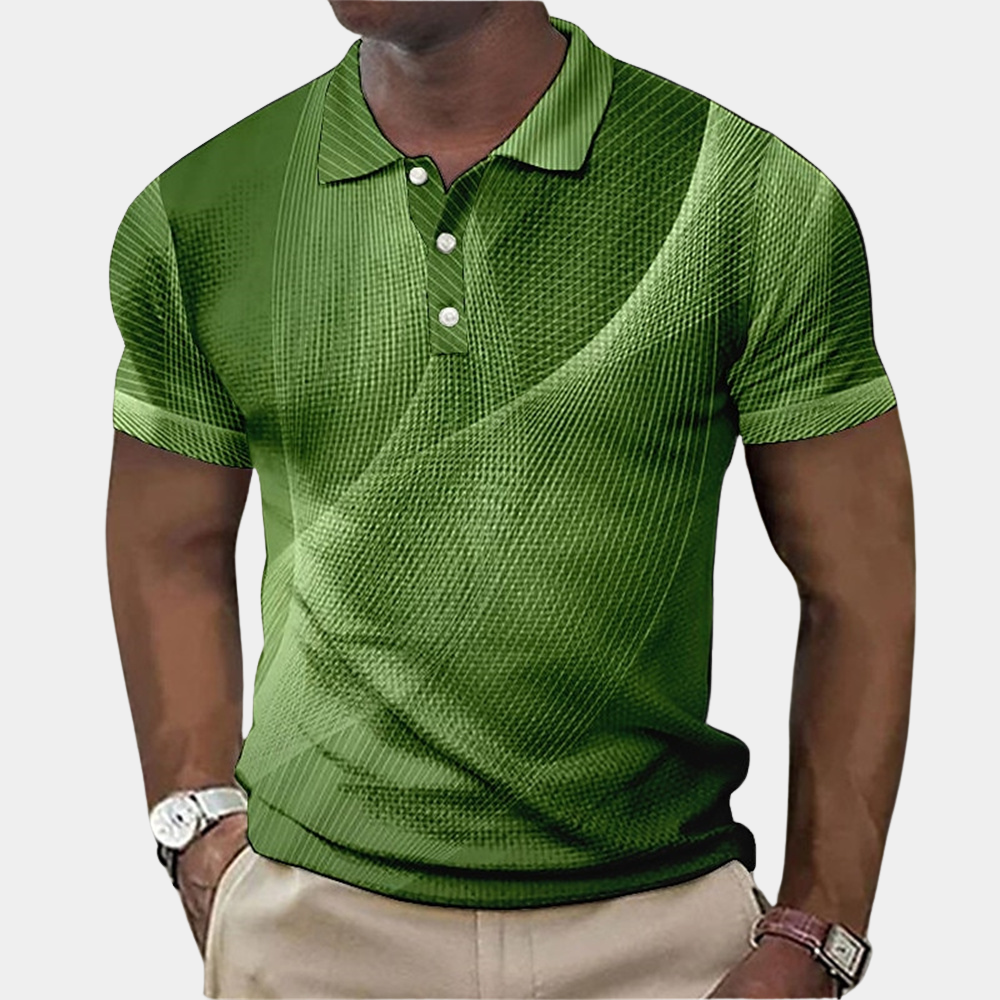 Men's polo shirt lightweight casual attire - contemporary short sleeve for relaxed office & outings