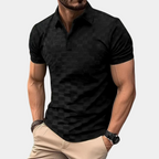 Textured polo shirt - versatile men’s casual wear