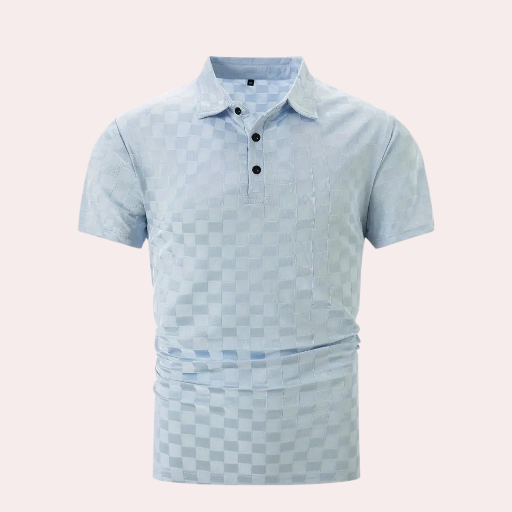 Textured polo shirt - versatile men’s casual wear