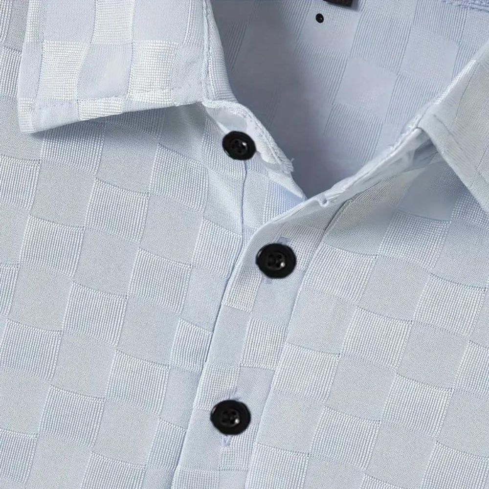 Textured polo shirt - versatile men’s casual wear