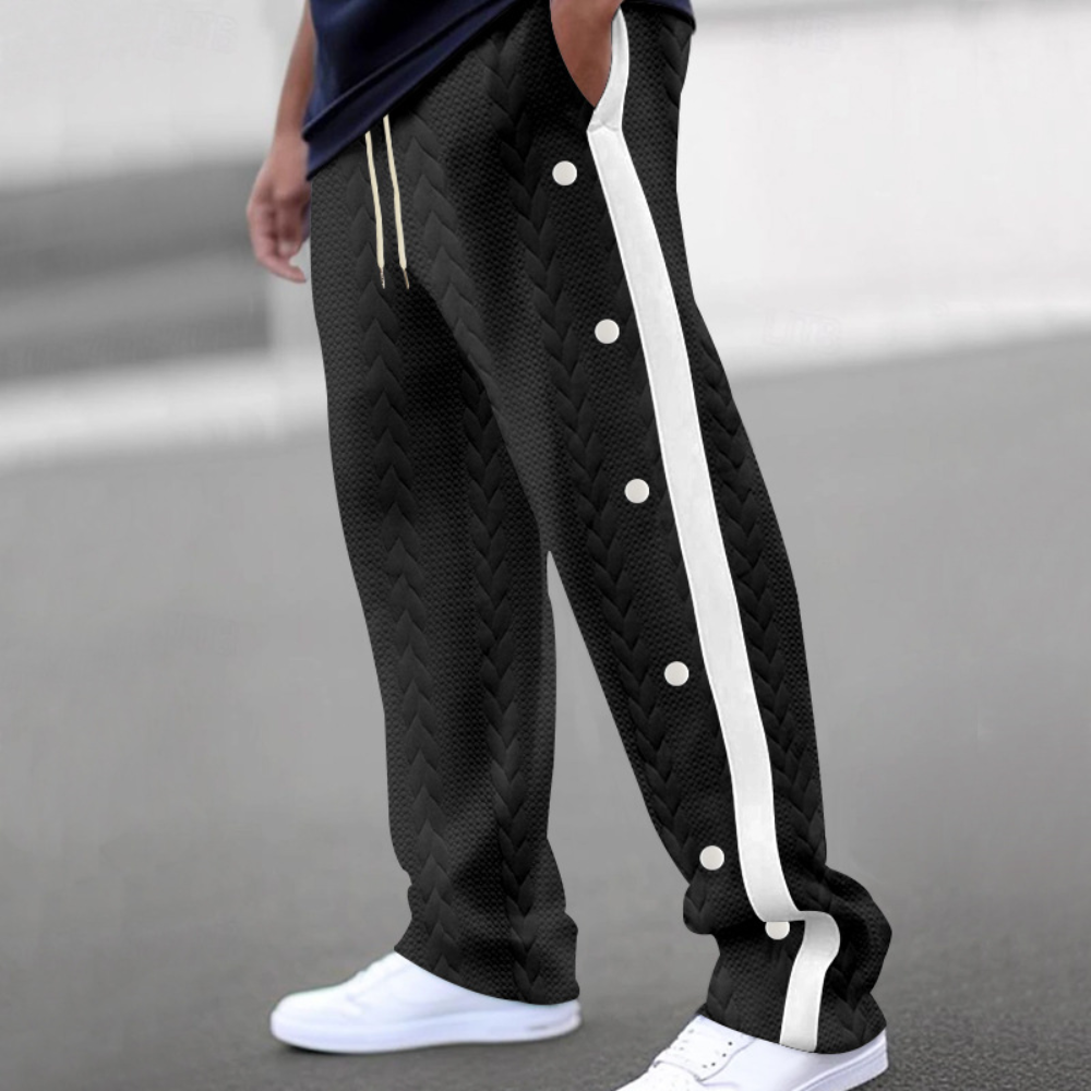 Men's trousers lightweight casual style - flexible waistband for everyday wear