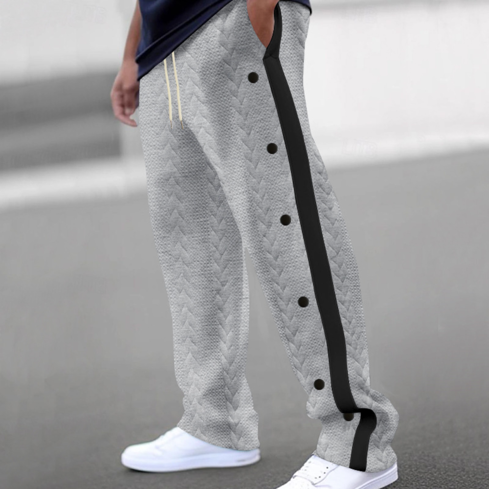 Men's trousers lightweight casual style - flexible waistband for everyday wear