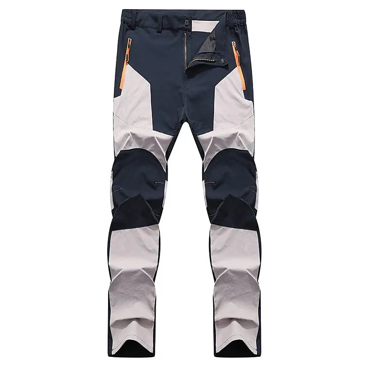 Men's hiking trousers lightweight waterproof activewear - durable adventurous pants with multiple pockets