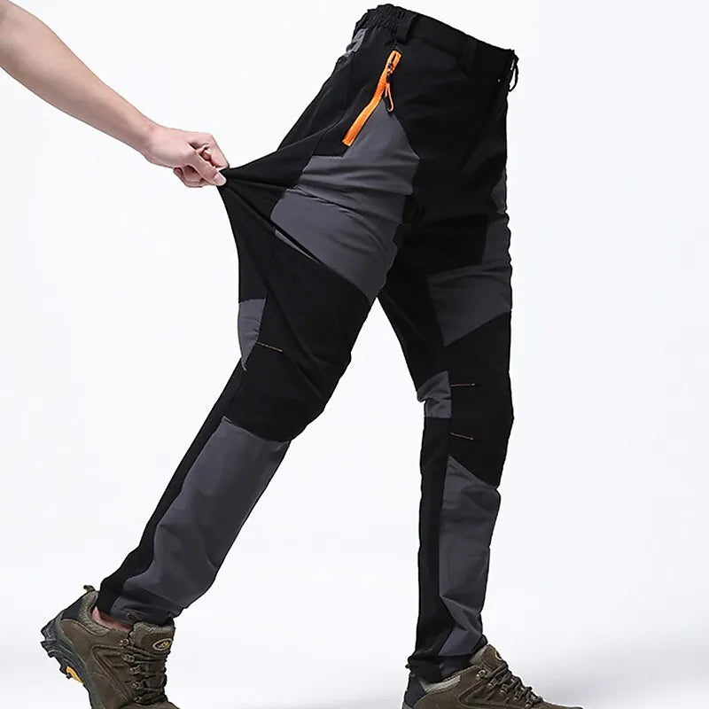 Men's hiking trousers lightweight waterproof activewear - durable adventurous pants with multiple pockets