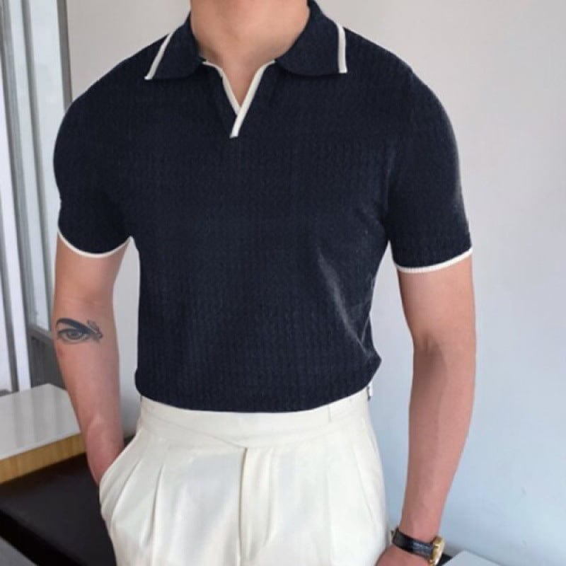 Timeless collar polo - classic men's short-sleeve knit top