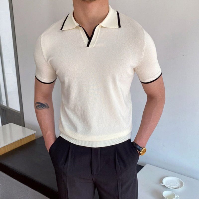 Timeless collar polo - classic men's short-sleeve knit top