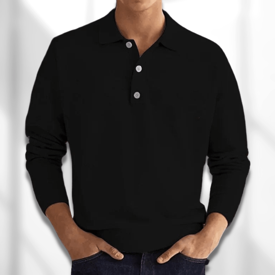Polo shirt - versatile men’s long sleeve top