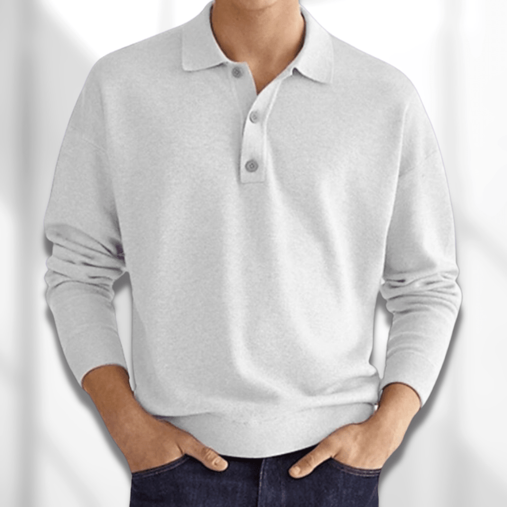 Polo shirt - versatile men’s long sleeve top