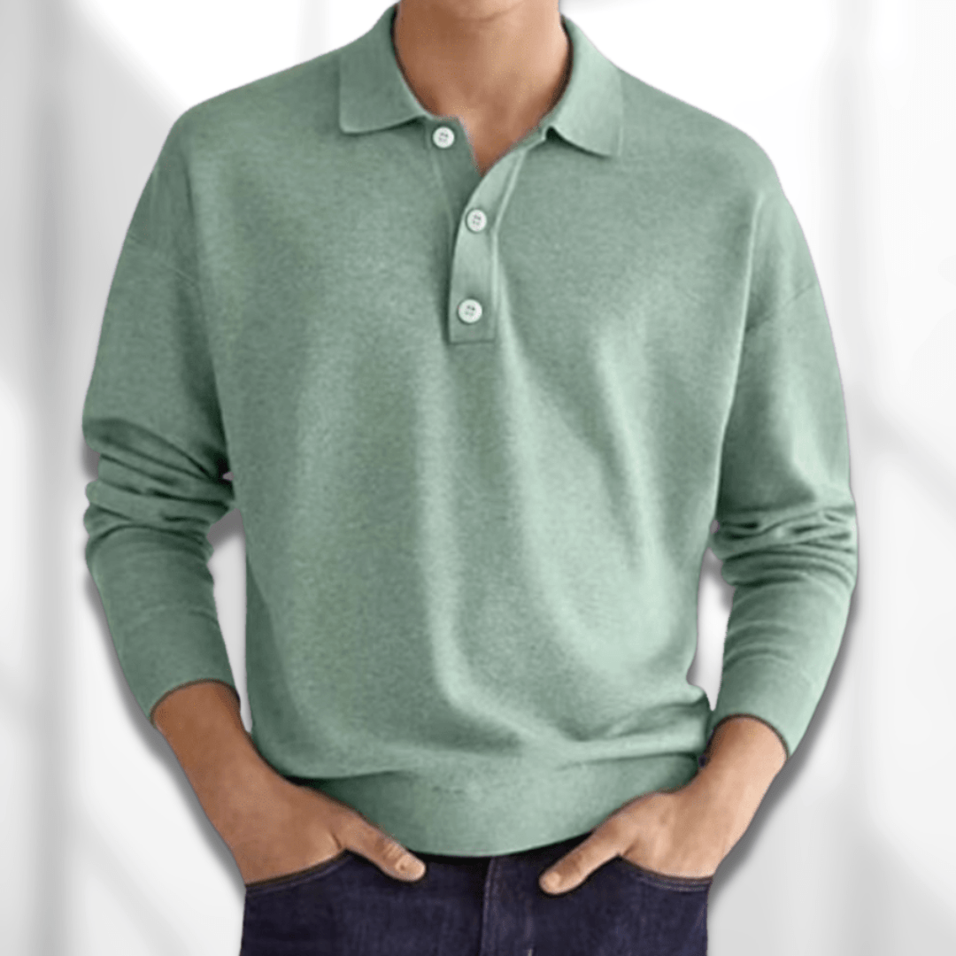 Polo shirt - versatile men’s long sleeve top